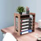 Wood Desk Organizer Desktop File Holder For Office Document Storage 5