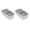 Premium Size Steam Table Pan Set Deep Perforated Hotel Pans Stainless Steel 6
