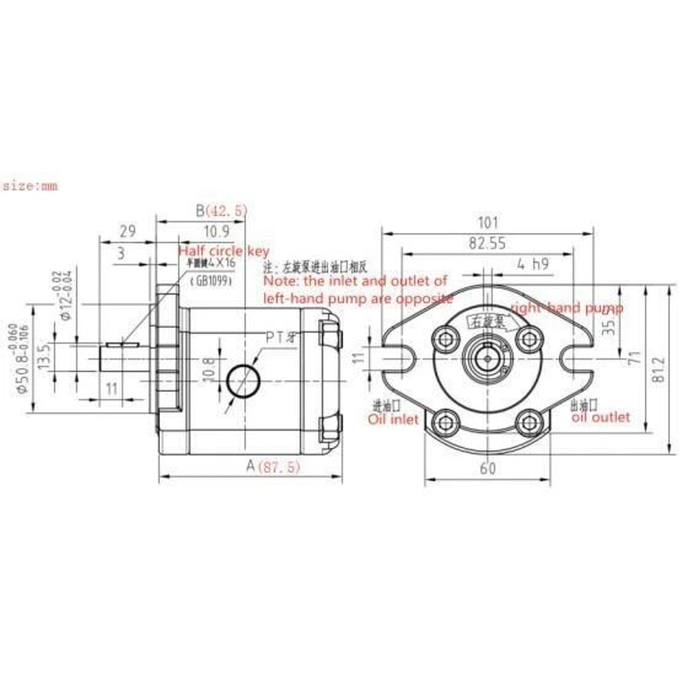 Premium High Pressure Hydraulic Gear Pump Single Gear Pump For Heavy Duty Machinery 1