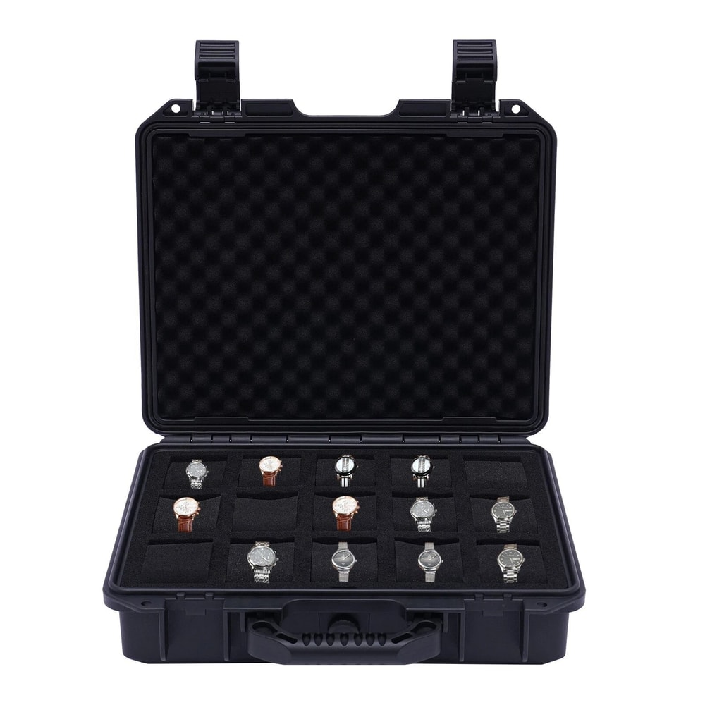 Premium Slot Watch Storage Box Display Case Organizer For Collectors 9