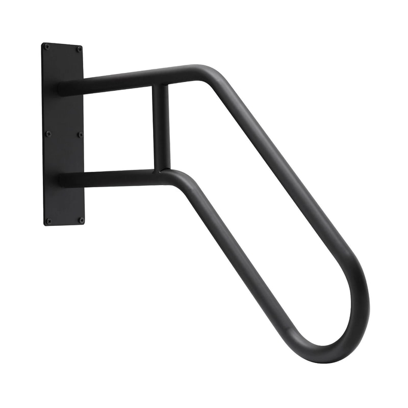 Premium Wrought Iron Outdoor Handrail For Steps Wall Mounted Stair Safety Railing 5
