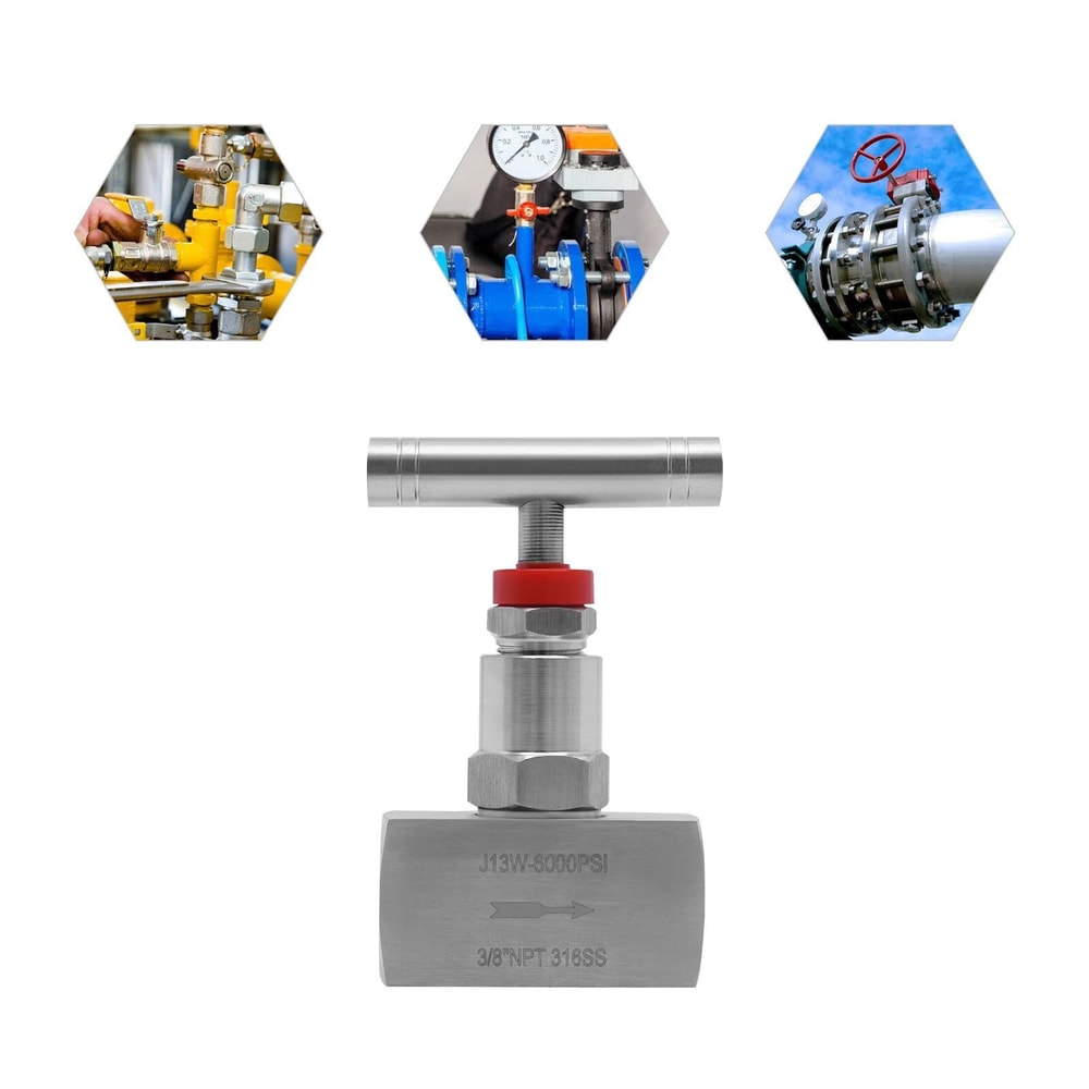 Premium Stainless Steel High Pressure Needle Valve Hydraulic Flow Control 7