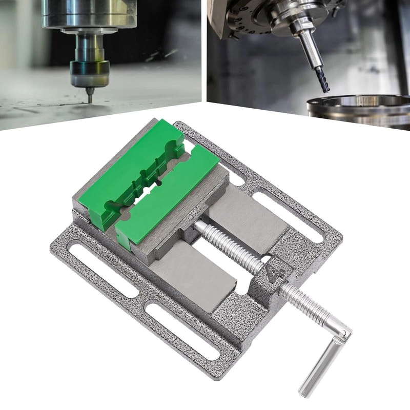 Professional Drill Press Vise With Magnetic Vise Pads Heavy Duty Metal Workbench Vice 14