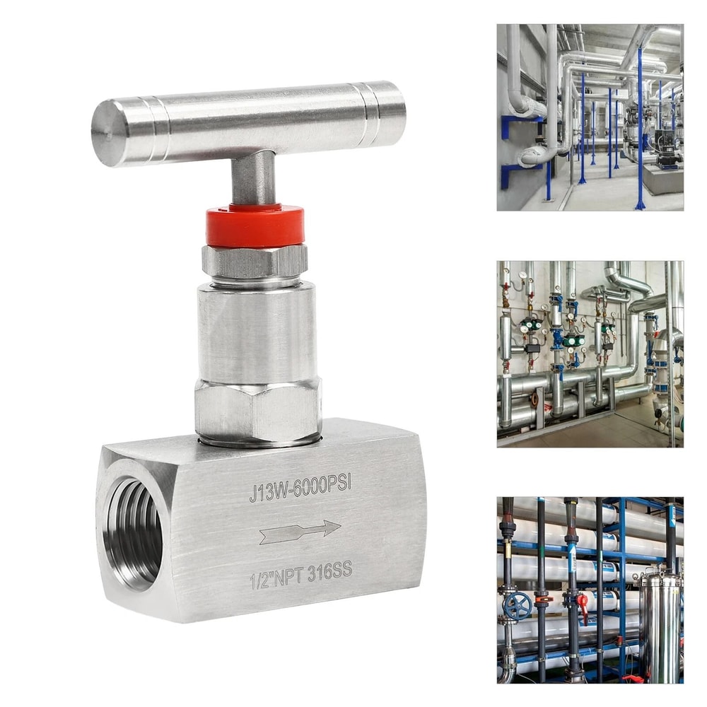 Premium Stainless Steel Needle Valve Industrial Hydraulic Flow Control Valve High Pressure Port Pre 11