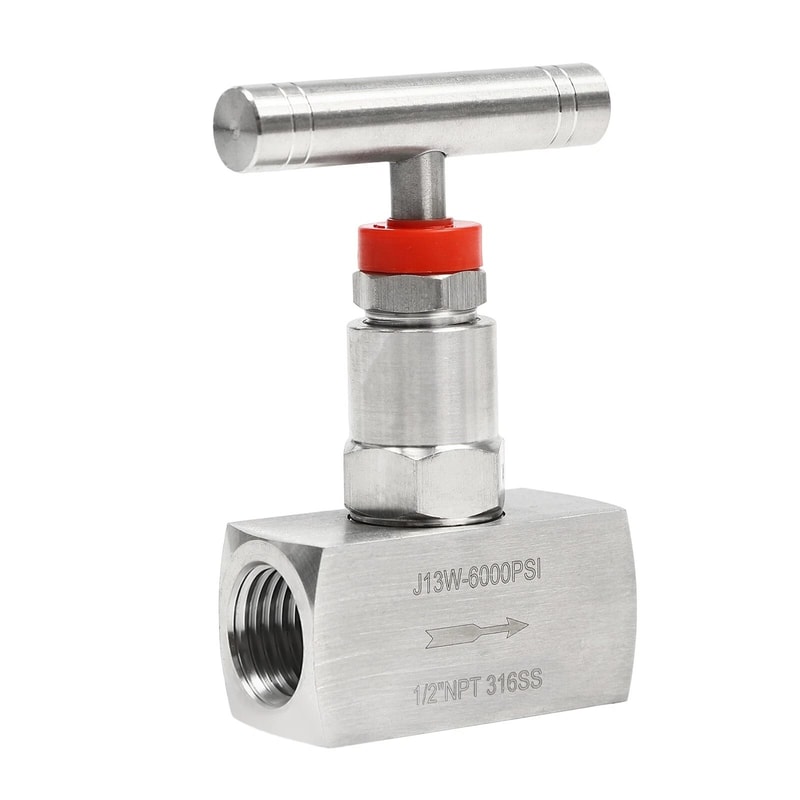 Premium Stainless Steel Needle Valve Industrial Hydraulic Flow Control Valve High Pressure Port Pre 4