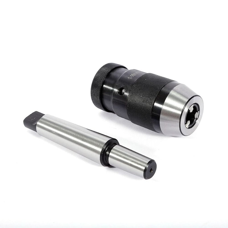 Heavy Duty Keyless Drill Chuck With MT3 B18 Arbor Capacity Lathe Tool 7
