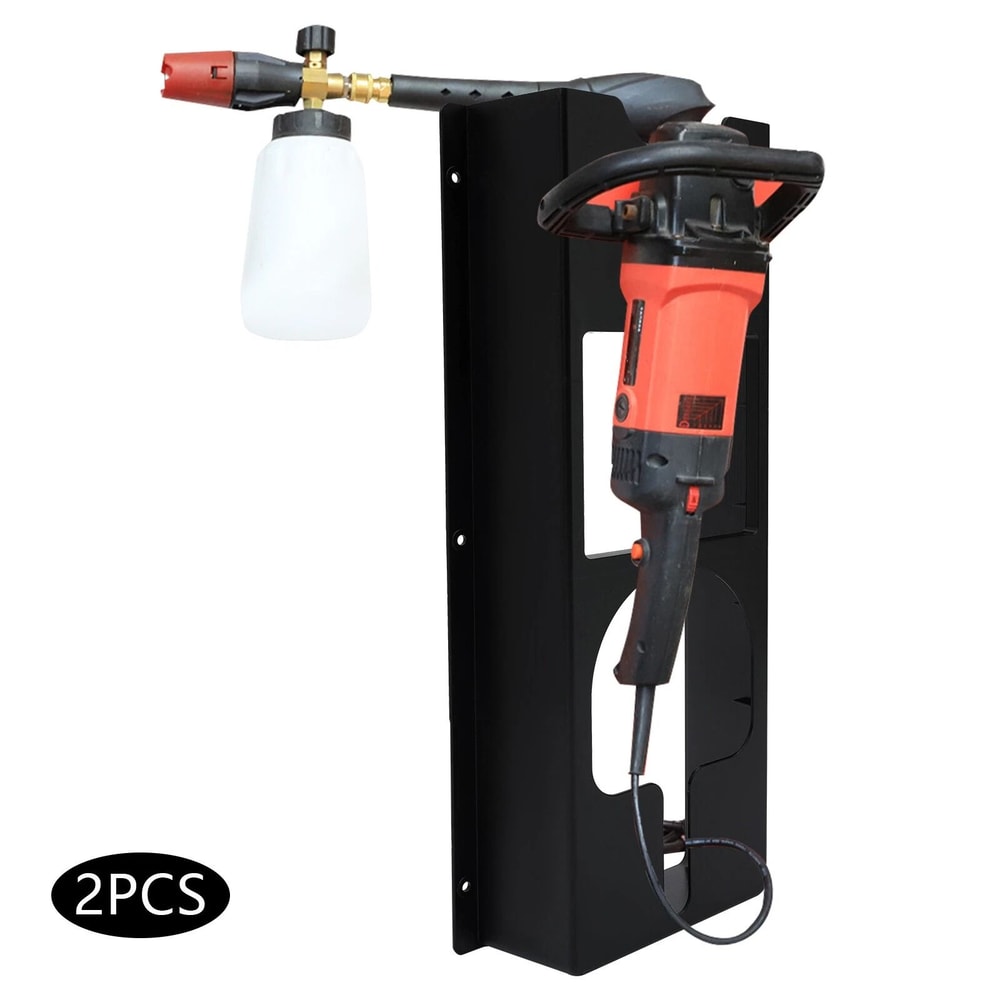 Premium Wall Mount Polisher Holder Rack Garage Tool Organizer For Buffers Polishers 13