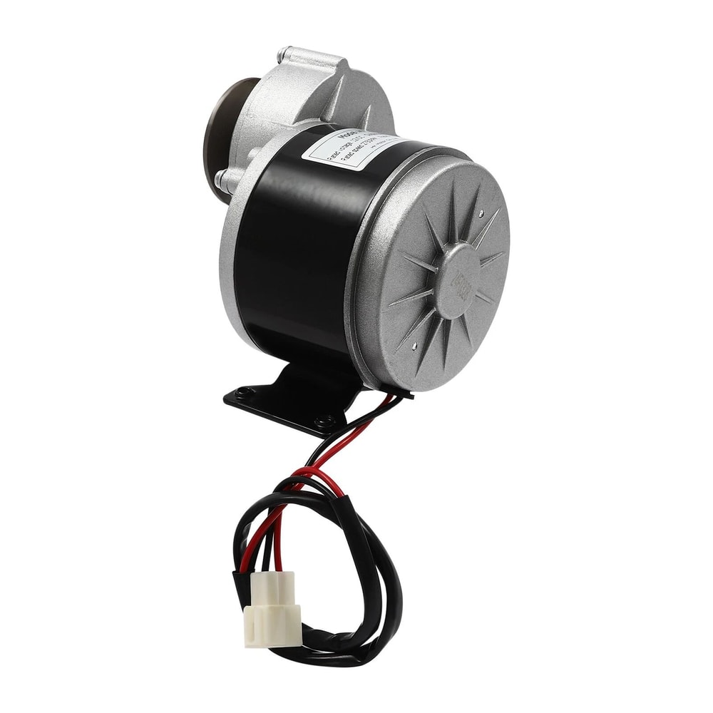 Heavy Duty Gear Motor With Belt Pulley DC Brushed Gear Reduction Motor 1