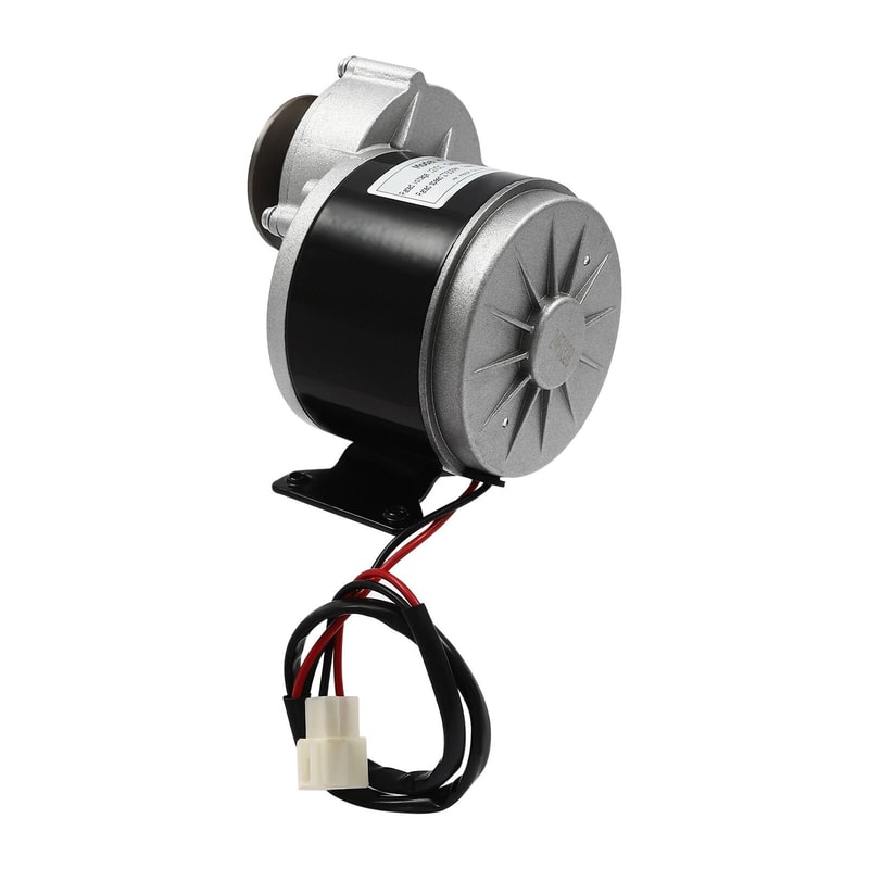 Heavy Duty Gear Motor With Belt Pulley DC Brushed Gear Reduction Motor 1
