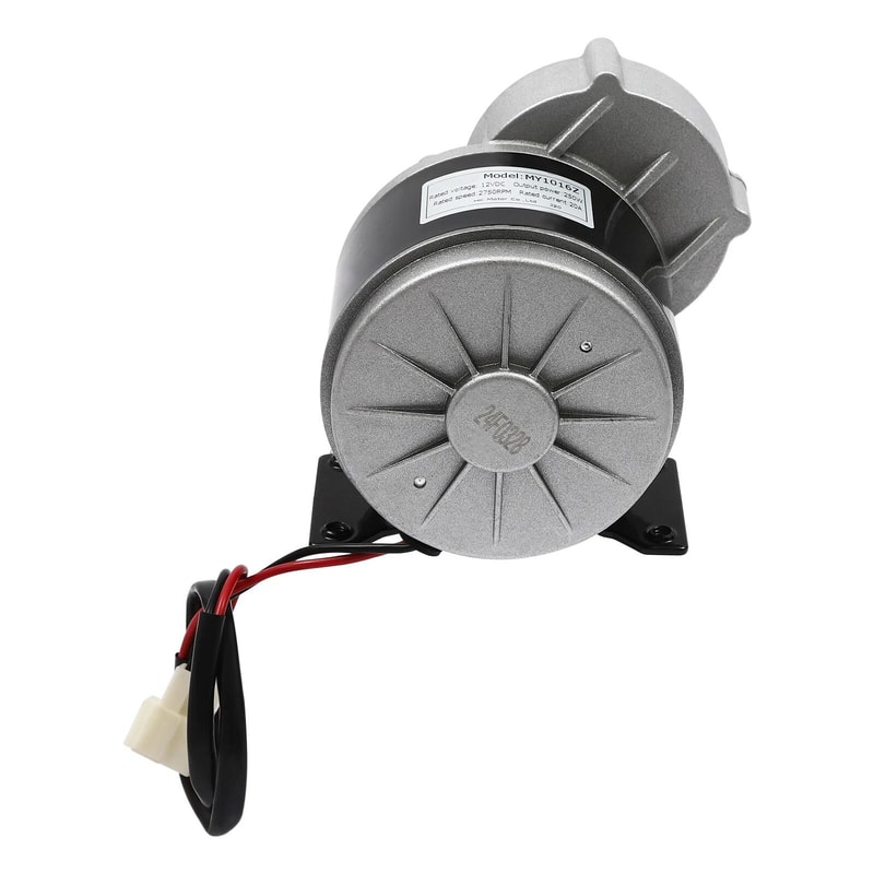 Heavy Duty Gear Motor With Belt Pulley DC Brushed Gear Reduction Motor 2