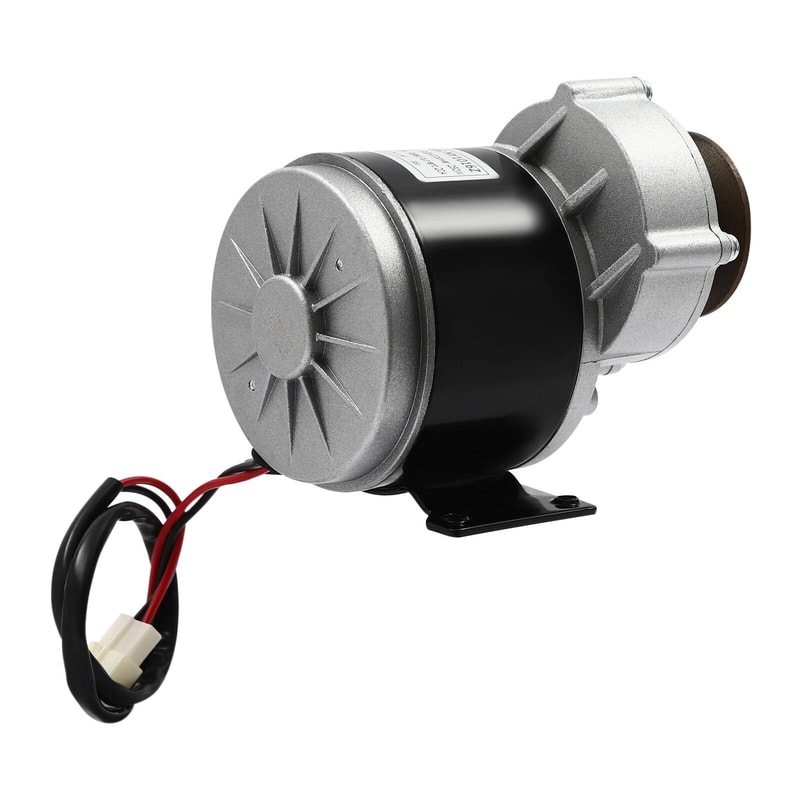 Heavy Duty Gear Motor With Belt Pulley DC Brushed Gear Reduction Motor 3