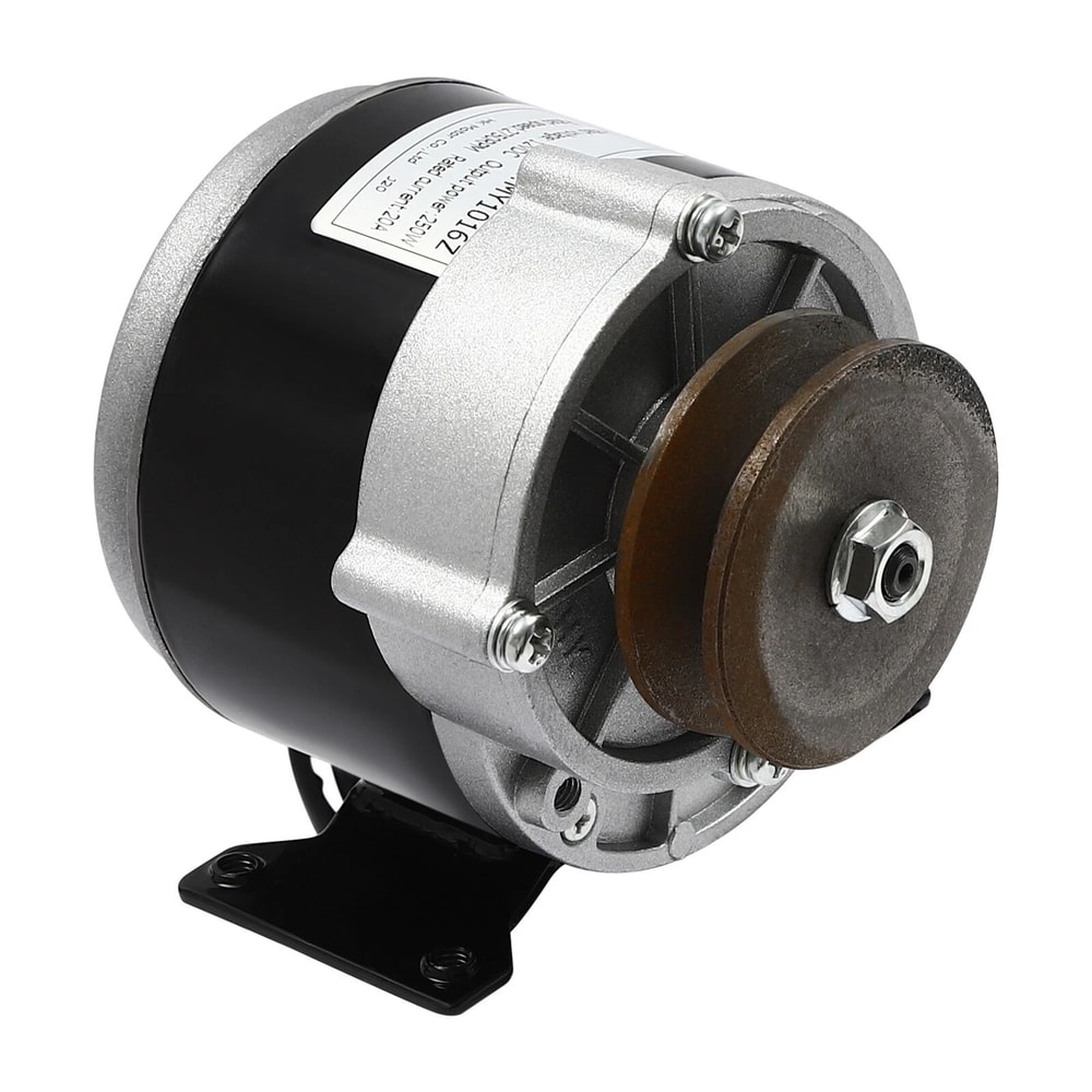 Heavy Duty Gear Motor With Belt Pulley DC Brushed Gear Reduction Motor 8