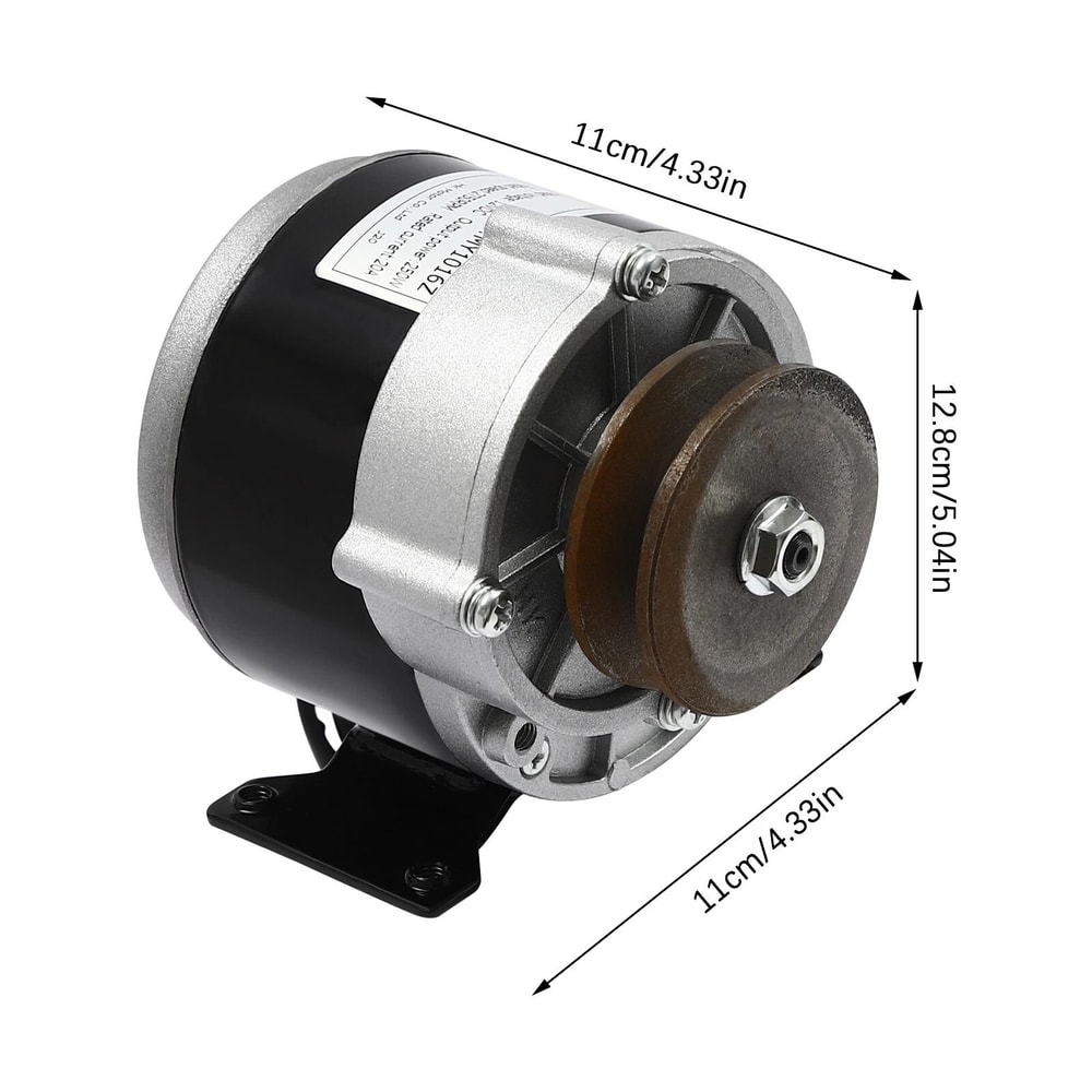 Heavy Duty Gear Motor With Belt Pulley DC Brushed Gear Reduction Motor 13