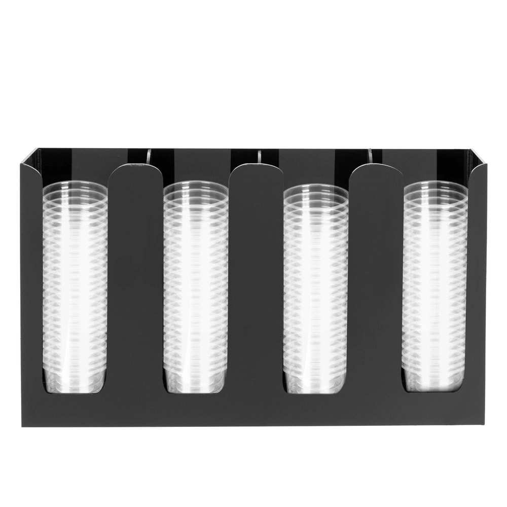 Countertop Cup Lid Organizer Coffee Station Cup Holder 4 Partition Durable Dispenser 3