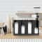 Countertop Cup Lid Organizer Coffee Station Cup Holder 4 Partition Durable Dispenser 5