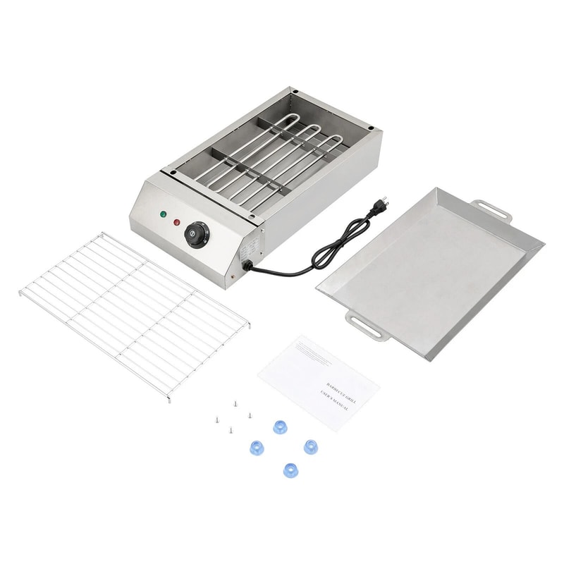 Ultimate Heat Control Electric Countertop Grill Portable BBQ Grill For Easy Outdoor Indoor Cooking 8