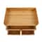 Natural Bamboo Desk Organizer 3 Drawer Tabletop Storage Box For Home Office 4