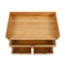 Natural Bamboo Desk Organizer 3 Drawer Tabletop Storage Box For Home Office 4