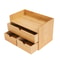 Natural Bamboo Desk Organizer 3 Drawer Tabletop Storage Box For Home Office 6