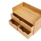 Natural Bamboo Desk Organizer 3 Drawer Tabletop Storage Box For Home Office 7