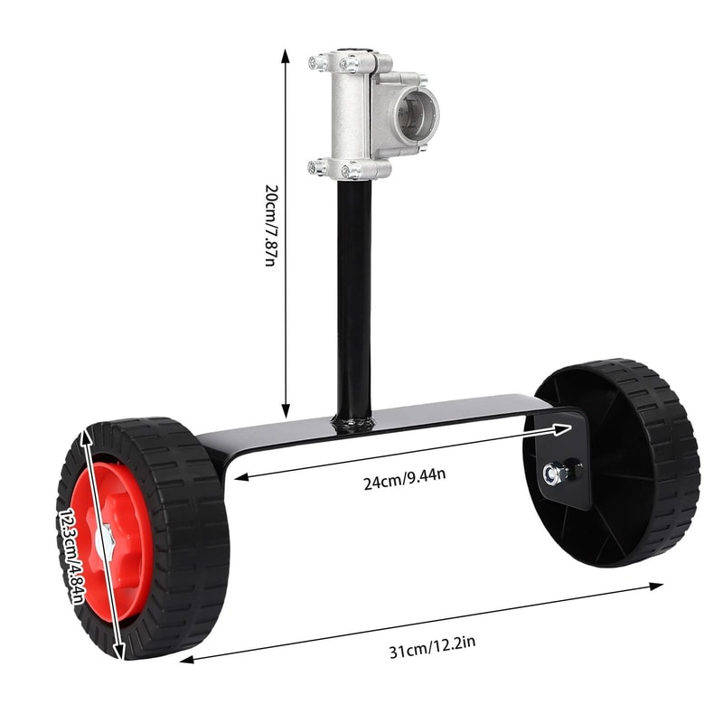 Premium Lawn Mower Support Wheel Weed Trimmer Auxiliary Wheels Portable Garden Tool Support 13