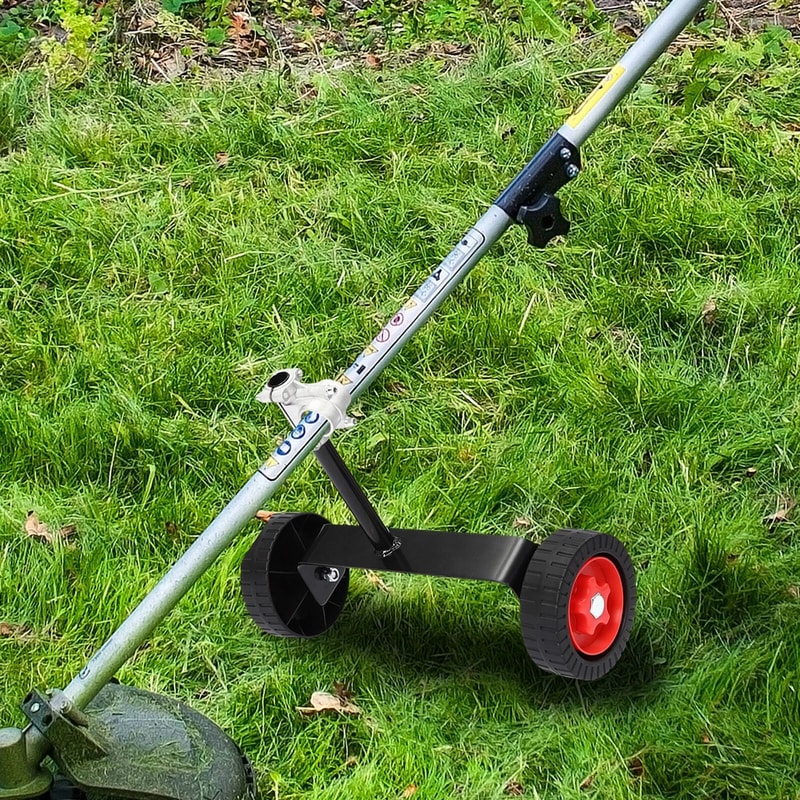 Premium Lawn Mower Support Wheel Weed Trimmer Auxiliary Wheels Portable Garden Tool Support 0