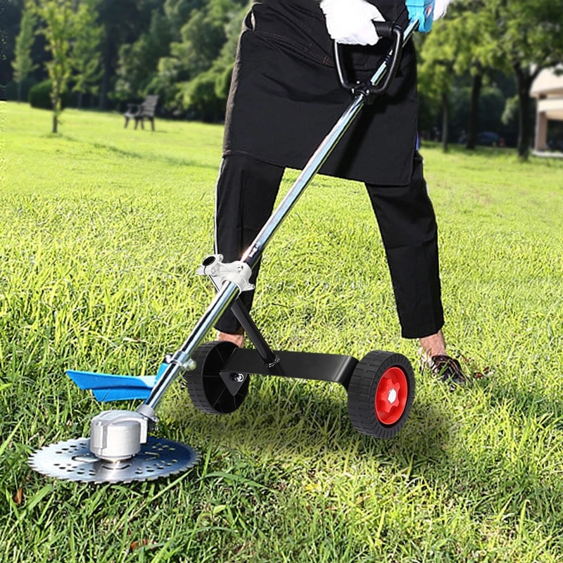 Premium Lawn Mower Support Wheel Weed Trimmer Auxiliary Wheels Portable Garden Tool Support 8