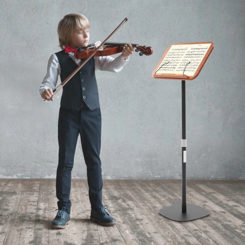 Height Adjustable Floor Book Music Stand Floor Lectern Premium Adjustable Book Stand 10