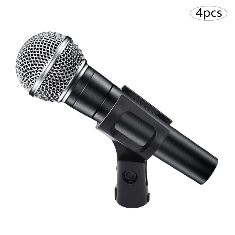 Universal 180 Microphone Clip Holder For Wired Wireless Mics 2