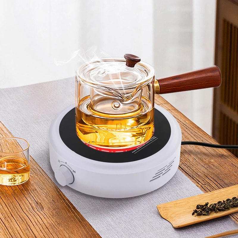 Portable Mini Electric Stove With Adjustable Hot Plate For Boiling Tea Coffee 0