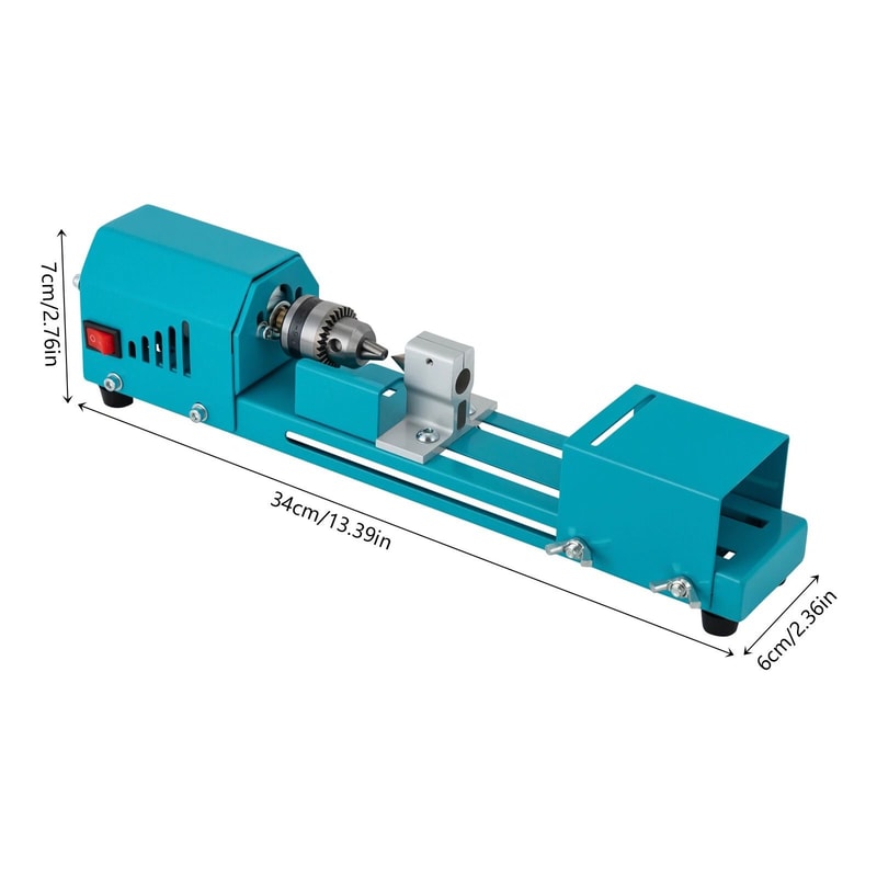 Precision Mini Wood Lathe Table Tool With 7 Speed Adjustable Bead Lathe For Craft Polishing 6