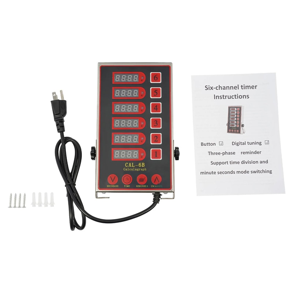 Commercial Channel Multi Channel Kitchen Timer Stainless Steel LED Commercial Kitchen Timer 3