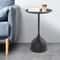 Modern Black Metal Side Table Stylish Round Bedside Living Room Accent Table 7