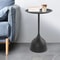 Modern Black Metal Side Table Stylish Round Bedside Living Room Accent Table 7