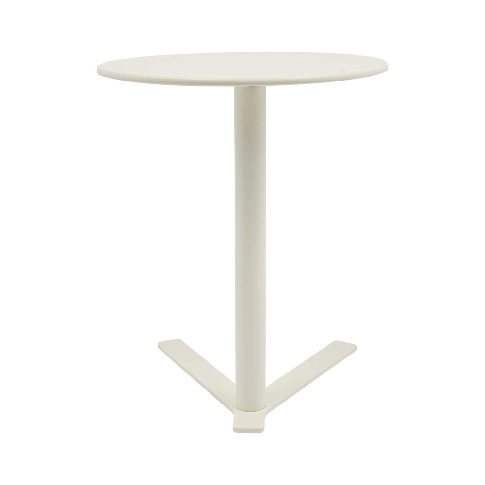 Stylish Modern Side Table With Y Base Round End Table For Small Spaces Couch 2