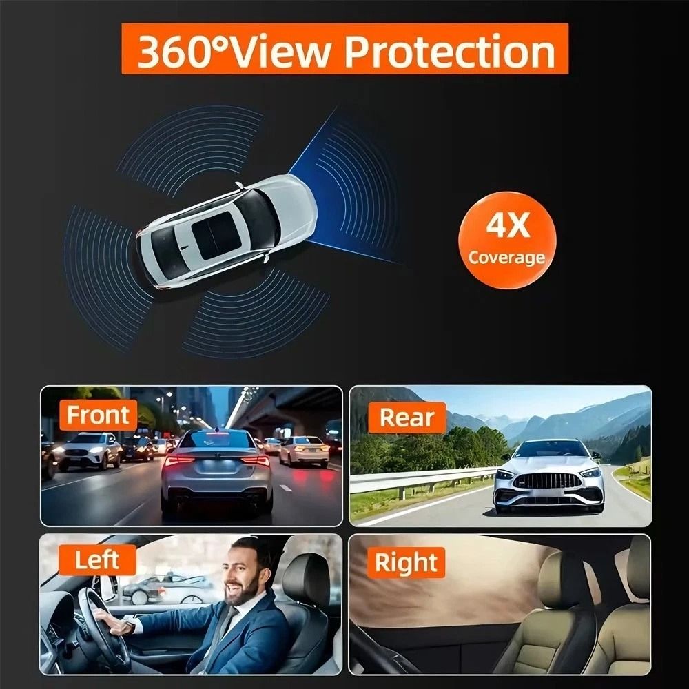Premium 4 Channel Dash Cam 360 View Car Camera For Full Coverage 5