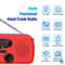 Portable Survival Solar Hand Crank AMFM Weather Radio Flashlight 4