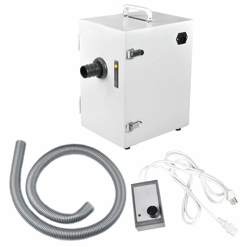 Portable Dental Lab Dust Collector With Digital Suction Base 7