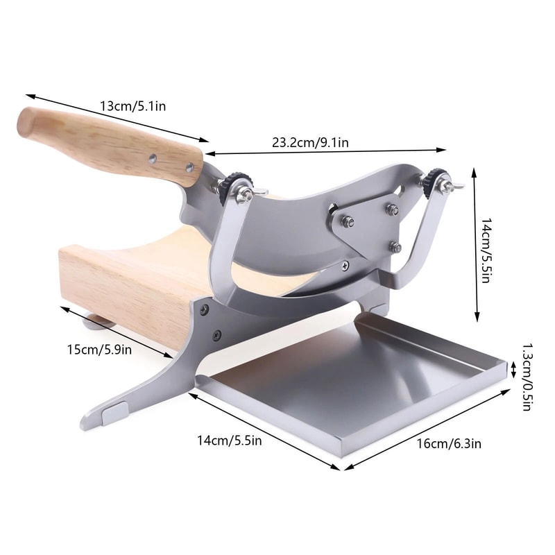 Premium Manual Meat Slicer For Frozen Meat Beef Bones Stainless Steel Cutter 8