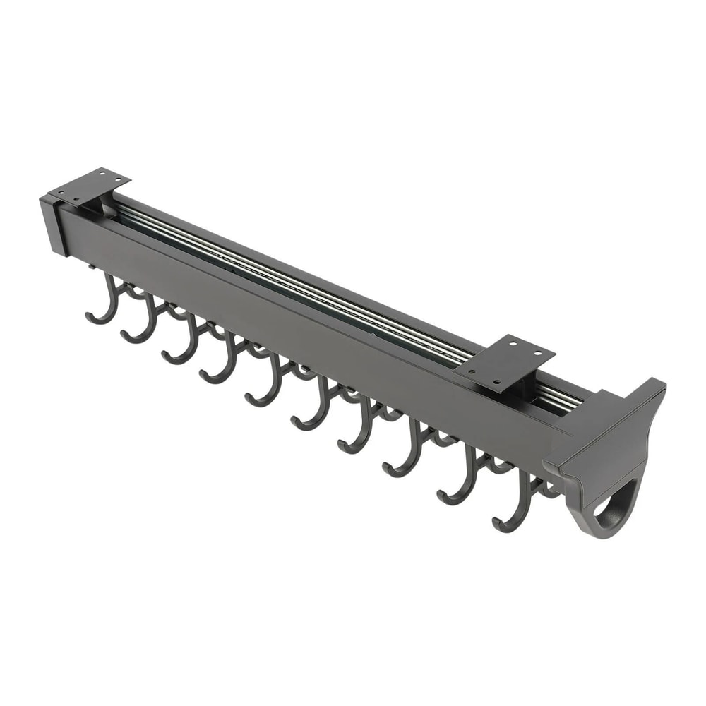 Heavy Duty Broom Storage Rack Wall Organizer Hooks 20 Hook Pull Out Cleaning Tool Rack 2