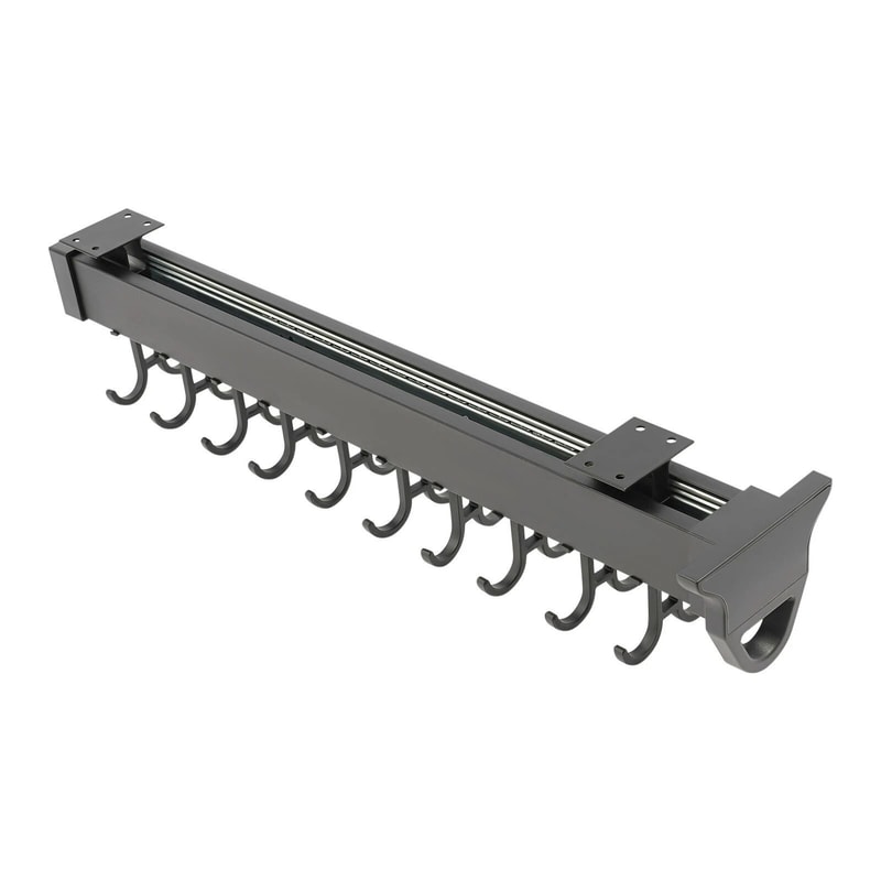 Heavy Duty Broom Storage Rack Wall Organizer Hooks 20 Hook Pull Out Cleaning Tool Rack 2