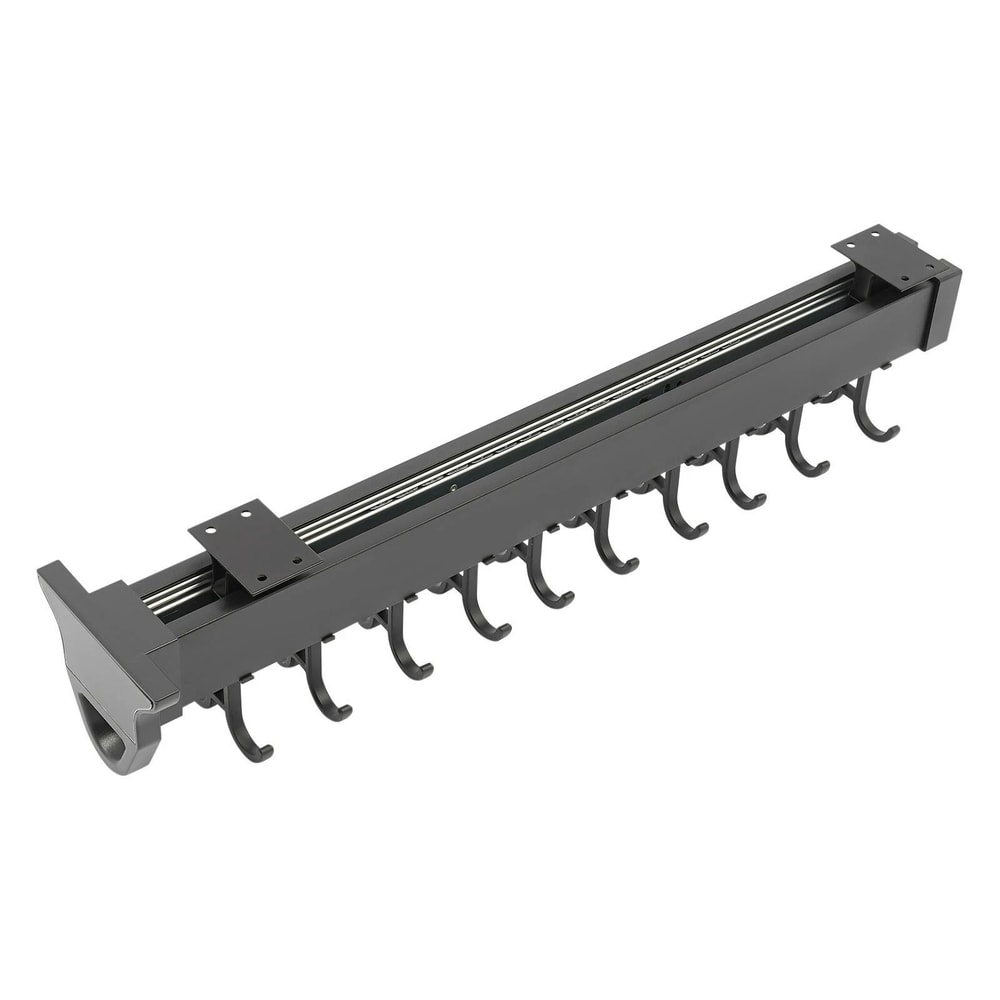 Heavy Duty Broom Storage Rack Wall Organizer Hooks 20 Hook Pull Out Cleaning Tool Rack 3