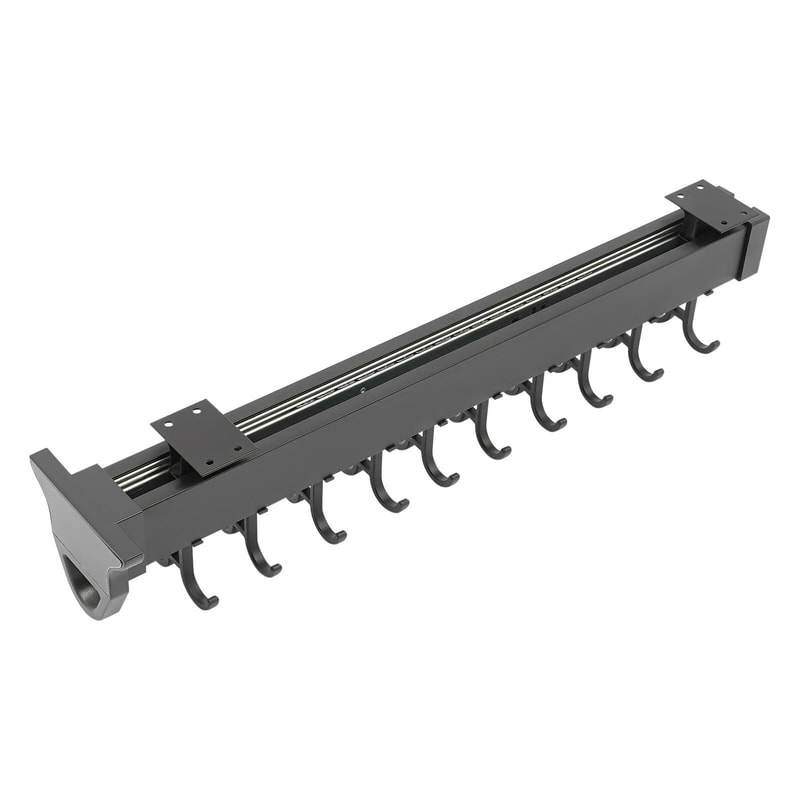 Heavy Duty Broom Storage Rack Wall Organizer Hooks 20 Hook Pull Out Cleaning Tool Rack 3
