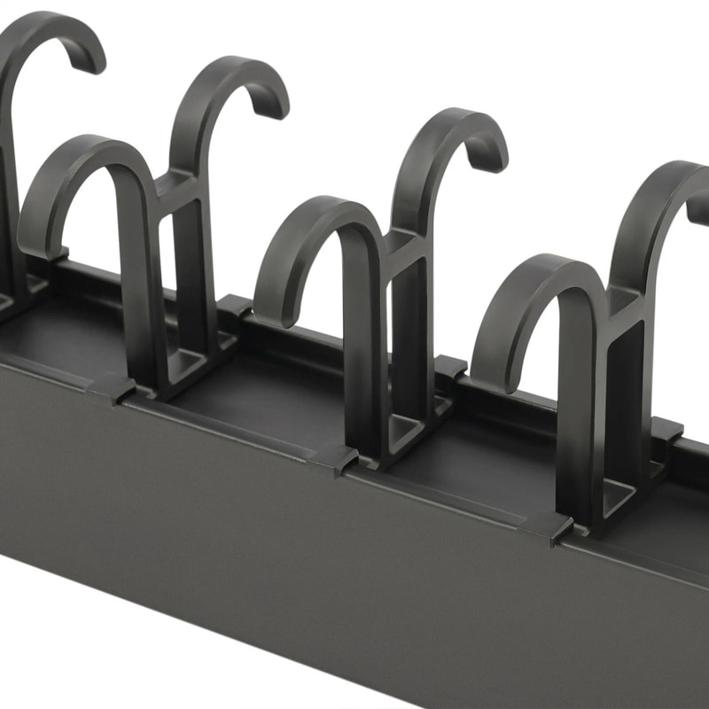Heavy Duty Broom Storage Rack Wall Organizer Hooks 20 Hook Pull Out Cleaning Tool Rack 5