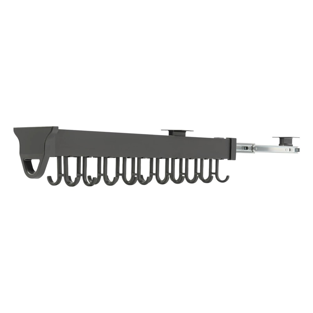 Heavy Duty Broom Storage Rack Wall Organizer Hooks 20 Hook Pull Out Cleaning Tool Rack 7