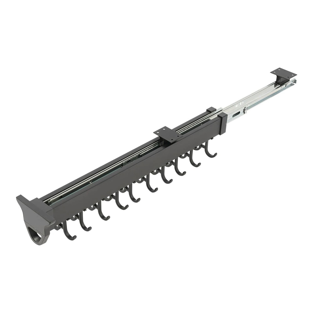 Heavy Duty Broom Storage Rack Wall Organizer Hooks 20 Hook Pull Out Cleaning Tool Rack 8