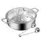 Premium Stainless Steel Hot Pot Dual Sided Shabu Pot With Lid For Flavorful Cooking 7
