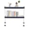 Adjustable Desk Shelf Organizer 2 Tier Clamp On White Space Saving Storage 10