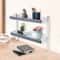 Adjustable Desk Shelf Organizer 2 Tier Clamp On White Space Saving Storage 2