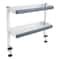 Adjustable Desk Shelf Organizer 2 Tier Clamp On White Space Saving Storage 11